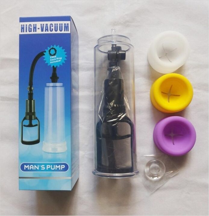 Vacuum pump to increase a limb