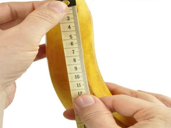 Small penis size, which can be increased with an extender
