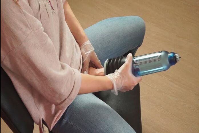 The use of a pump to increase a limb